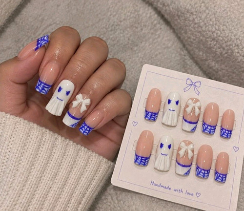 Halloween nude blue - halloween,