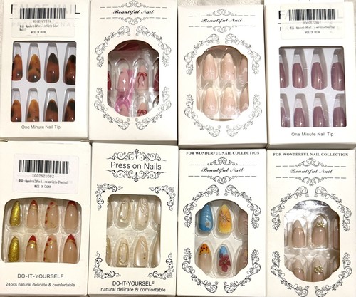 Press nails flower - , gems