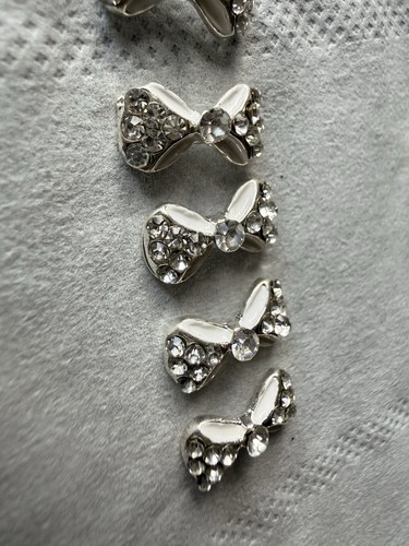 Nail charm diamond bows - nail,