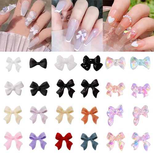 Nail art bows - 3d,