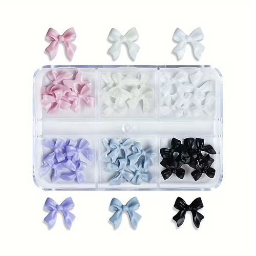 Cute kawaii mini bow 3d - -, nail