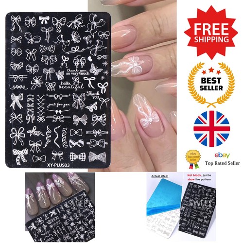 Nail stamping plates kawaii - stamping,