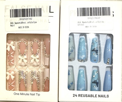 Press nails bow gems - 3d,