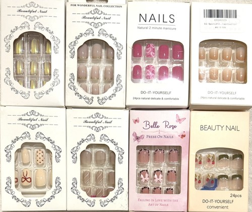 Press nails hearts - on, bow