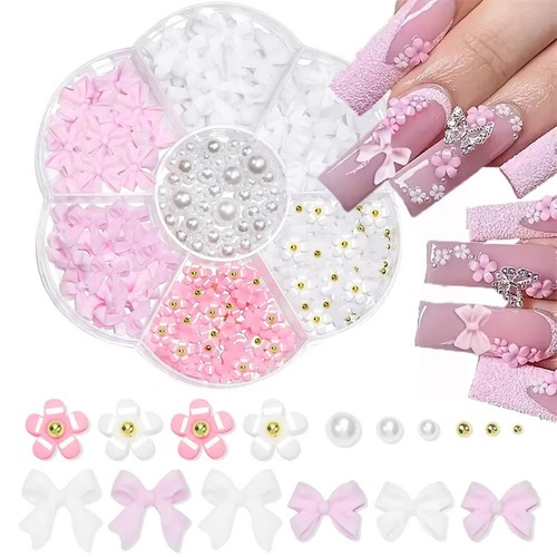 Mixed nail art charms - charms, bow