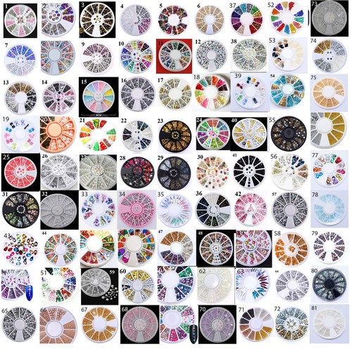 Nail art gems pearls - 3d,
