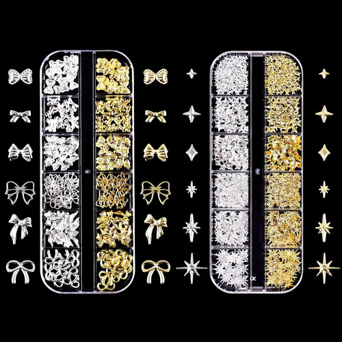 Gold silver nail - gold,