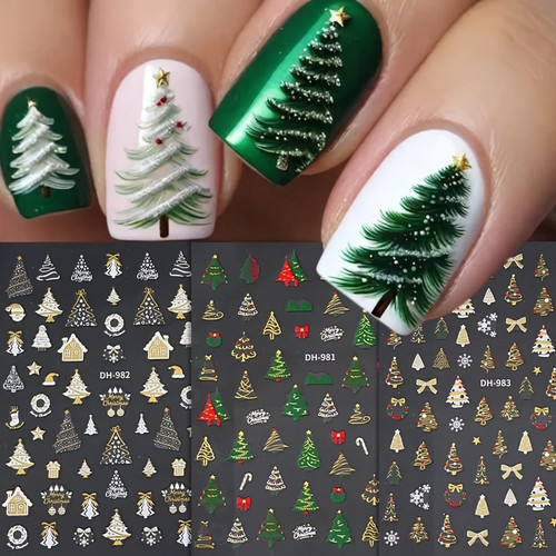 3pcs christmas nail - 3pcs,