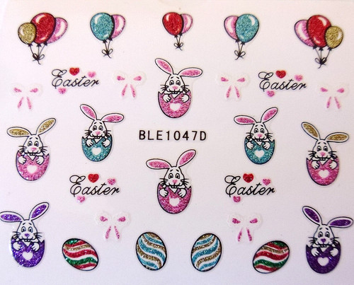 Nail art sticker easter - 3d,