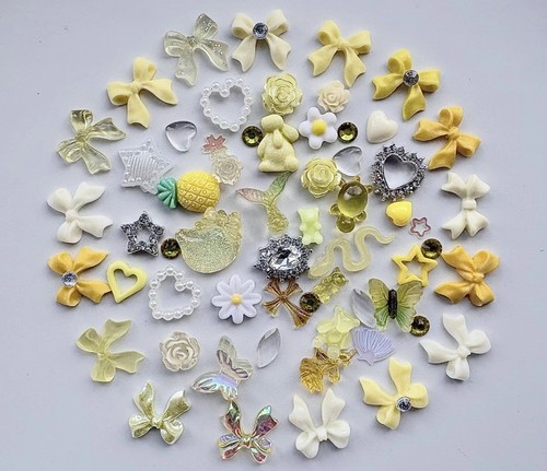 50ps mixed yellow nail - 50ps,