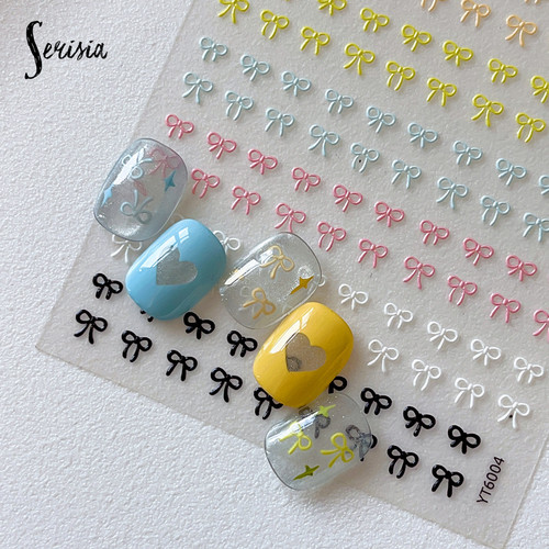 Embossed bowknot nail - bowknot,