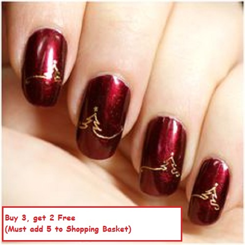 Christmas nail art stickers - nail,