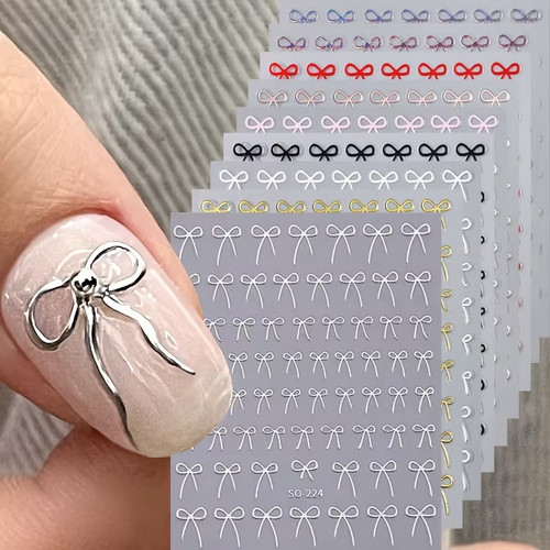 Nail art stickers bows self - nail,
