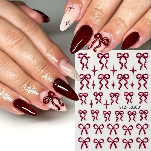 Nail art stickers - 5d, embossed