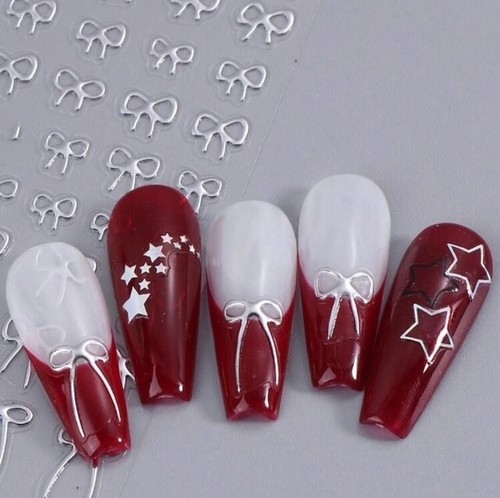 Nail art - nail, silver