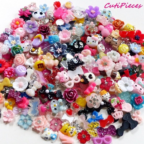 Nail art mixed flowers - nail,