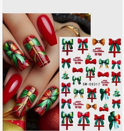 Christmas nail art - christmas,