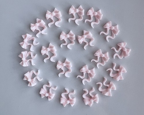 20pcs pink wavy ribbon - wavy,