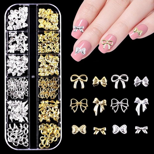 Bow nail charms - 3d,